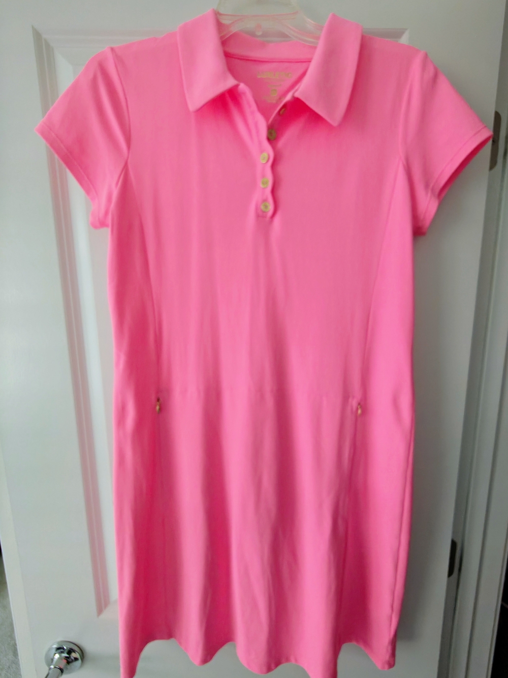 Lilly Pulitzer Neon Pink Polo Mini Dress